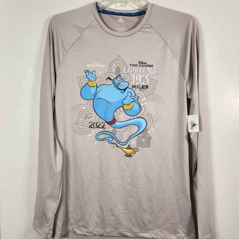 Run Disney Genie Gray Long Sleeve Shirt SM